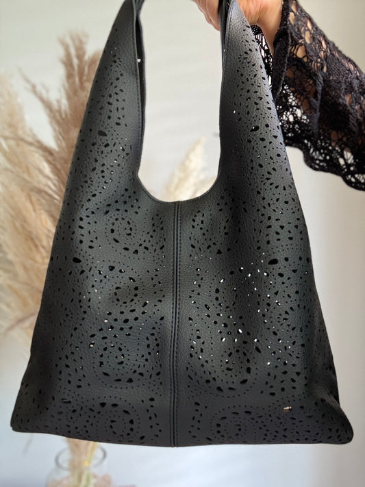 Farrow Black Recycled Vegan Tote Bag